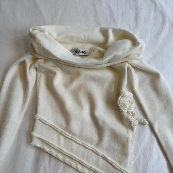 Guizio cream and white knit top - Picture 2 of 2